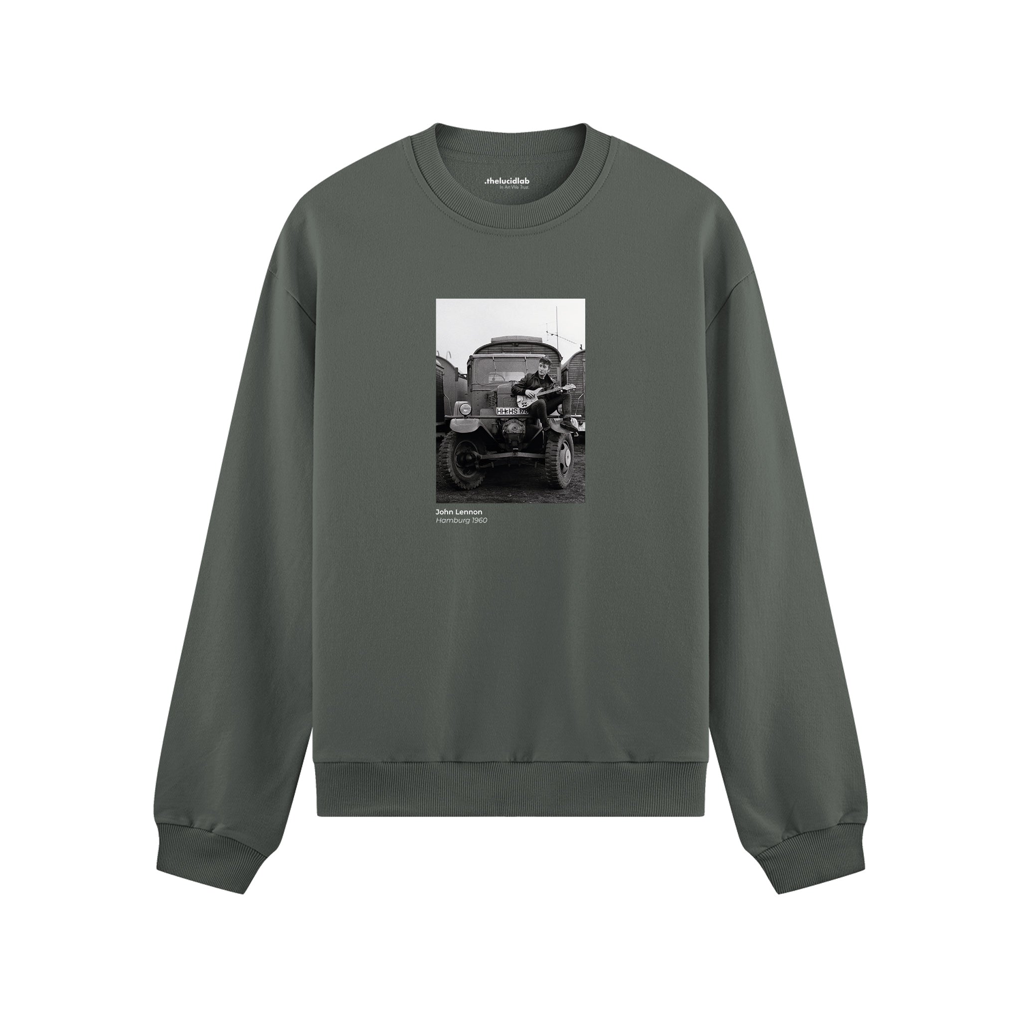 John Lennon Hamburg 1960 Oversize Sweatshirt Antrasit Ön
