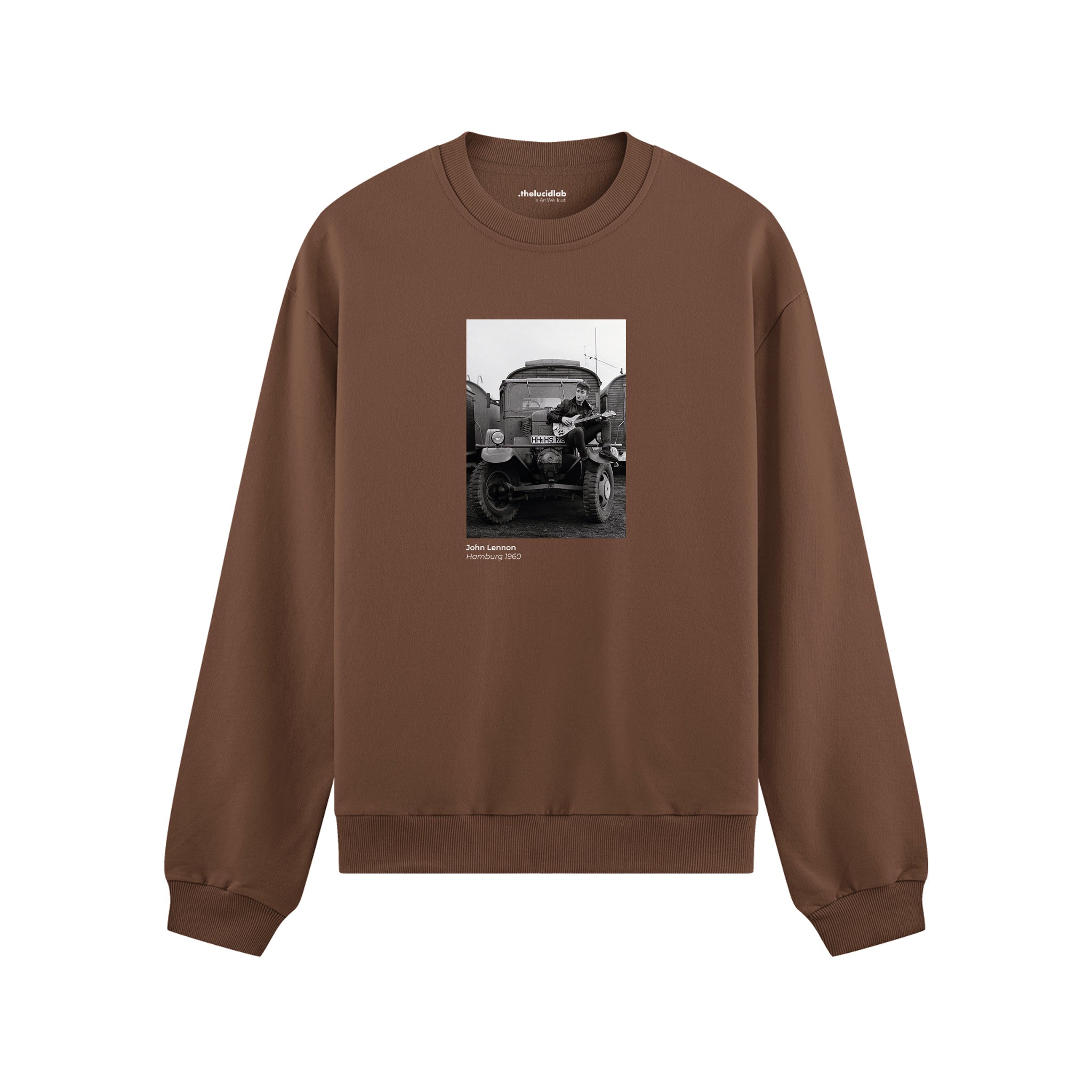 John Lennon Hamburg 1960 Oversize Sweatshirt Kahverengi Ön