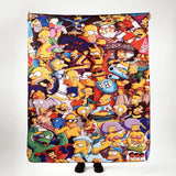 Simpsons Fleece TV Blanket