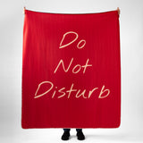 Do Not Disturb Burgendy Polar TV Blanket
