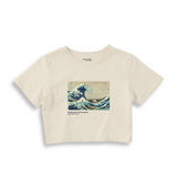 Kanagawa Oki Nami Ura Crop Tişört