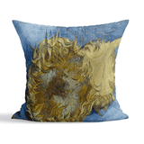 Kesik İki Ayçiçeği Çift Taraflı Kırlent Kılıfı 2 Adet