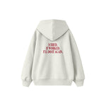 I Cried Çocuk Hoodie — Beyaz — arka görünüm