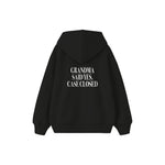 Grandma Said Yes Çocuk Hoodie — Siyah — arka görünüm