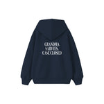 Grandma Said Yes Çocuk Hoodie — Lacivert — arka görünüm