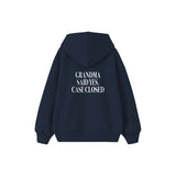 Grandma Said Yes Çocuk Hoodie — Lacivert — arka görünüm