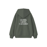 Grandma Said Yes Çocuk Hoodie — Antrasit — arka görünüm