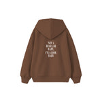 Cool Baby Çocuk Hoodie — Kahverengi — arka görünüm