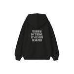 Custom Designed Çocuk Hoodie — Siyah — arka görünüm