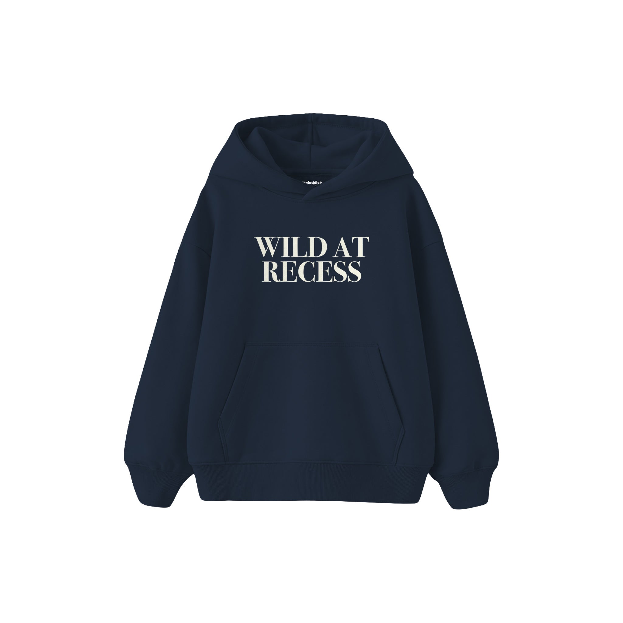 Wild At Recess Çocuk Hoodie — Lacivert — ön görünüm