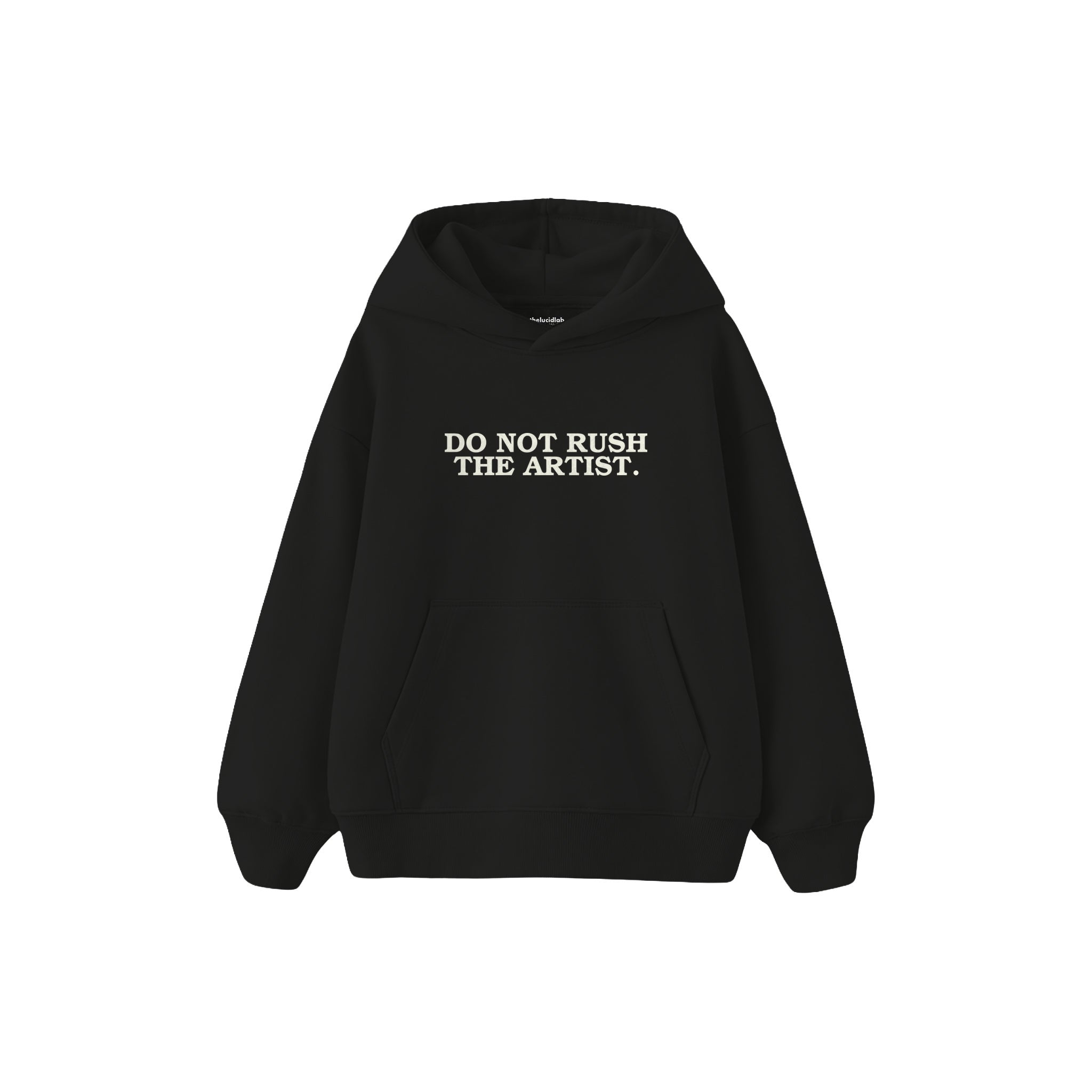 Do Not Rush Çocuk Hoodie — Siyah — ön görünüm
