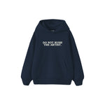 Do Not Rush Çocuk Hoodie — Lacivert — ön görünüm