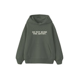 Do Not Rush Çocuk Hoodie — Antrasit — ön görünüm