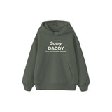 Sorry Daddy Çocuk Hoodie — Antrasit — ön görünüm
