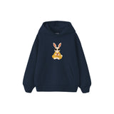 Slow Morning Bunny Çocuk Hoodie — Lacivert — ön görünüm