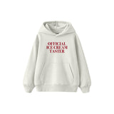 Ice Cream Taster Çocuk Hoodie — Beyaz — ön görünüm