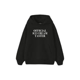 Ice Cream Taster Çocuk Hoodie — Siyah — ön görünüm