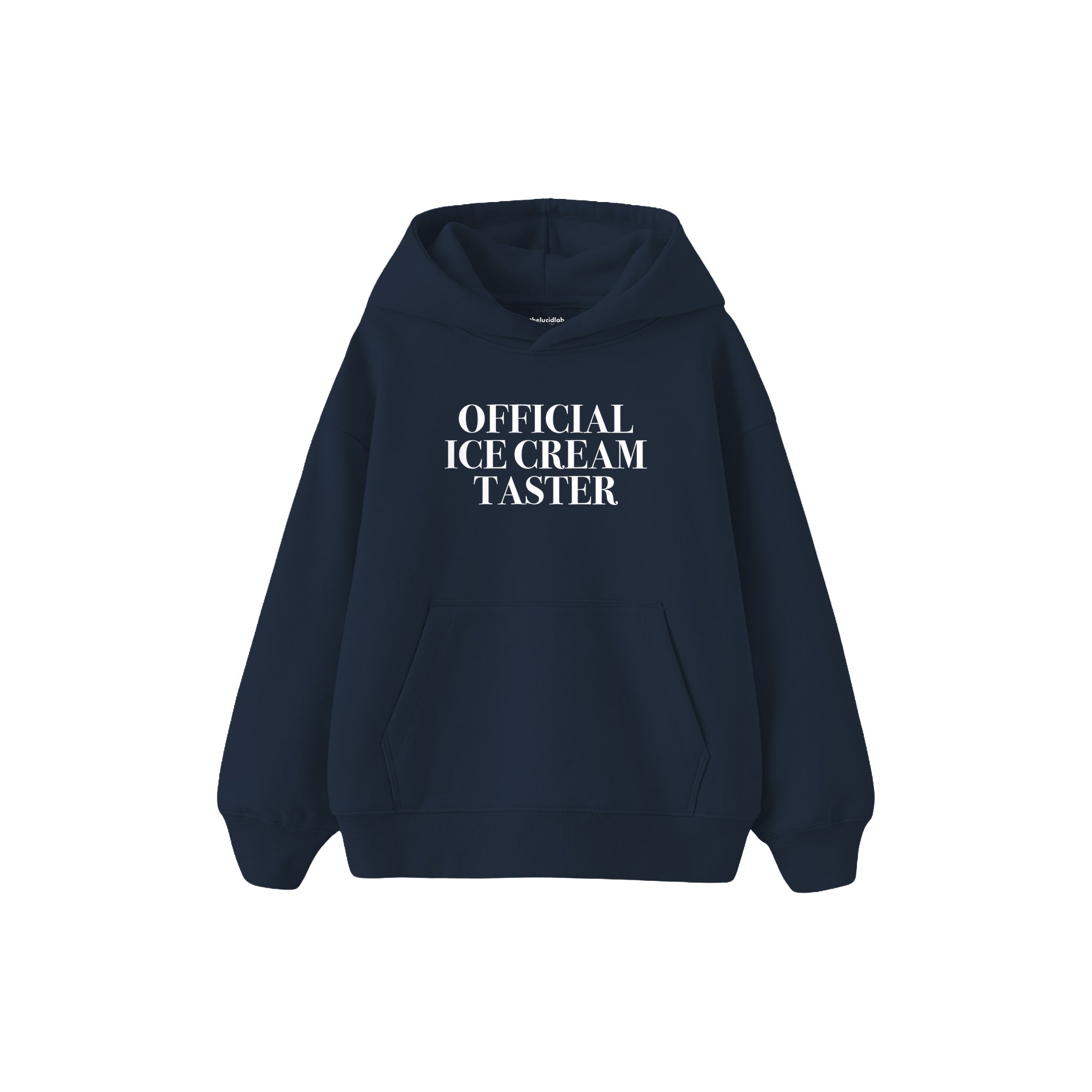 Ice Cream Taster Çocuk Hoodie — Lacivert — ön görünüm