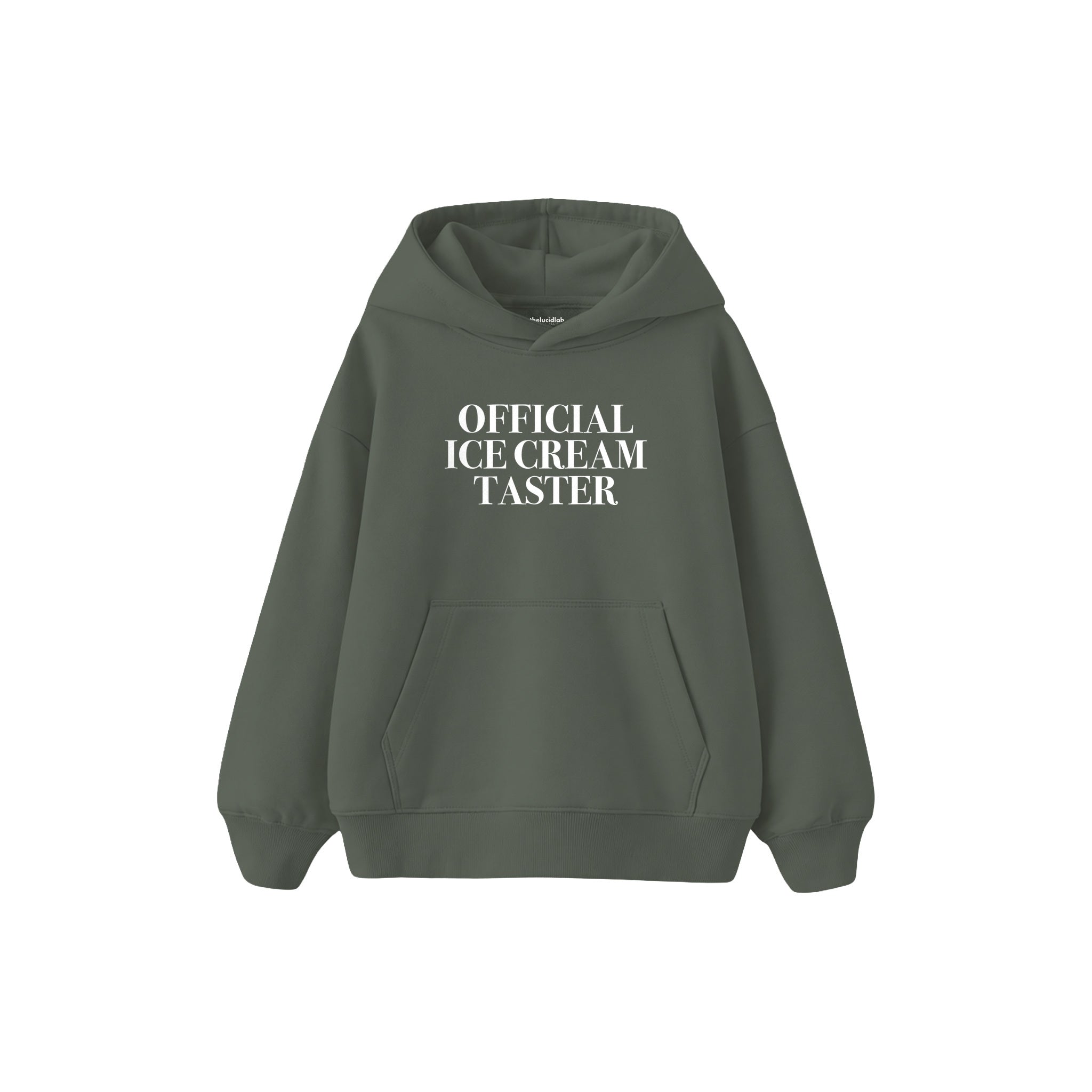 Ice Cream Taster Çocuk Hoodie — Antrasit — ön görünüm