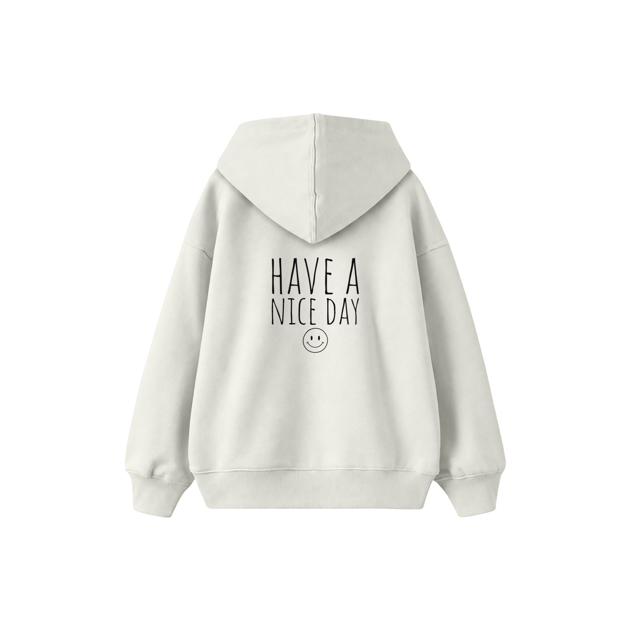 Have a Nice Day Çocuk Hoodie — Beyaz — arka görünüm