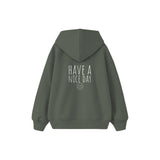 Have a Nice Day Çocuk Hoodie — Antrasit — arka görünüm