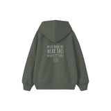 Mum Made Me Wear This Çocuk Hoodie — Antrasit — arka görünüm