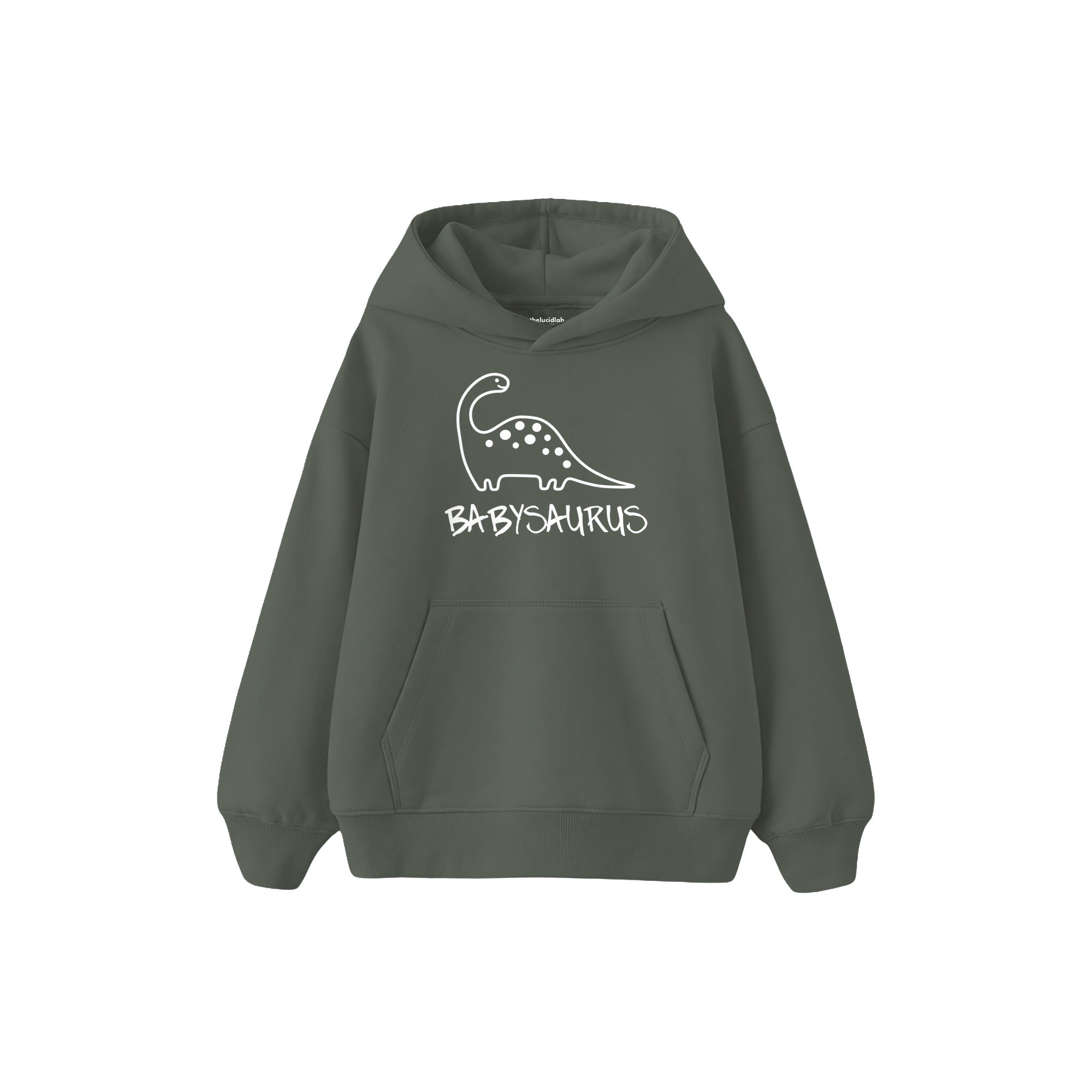 BABYSAURUS Çocuk Hoodie — Antrasit — ön görünüm