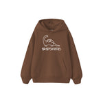 BABYSAURUS Çocuk Hoodie — Kahverengi — ön görünüm