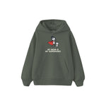 MY MOM IS MY SUPERHERO Çocuk Hoodie — Antrasit — ön görünüm