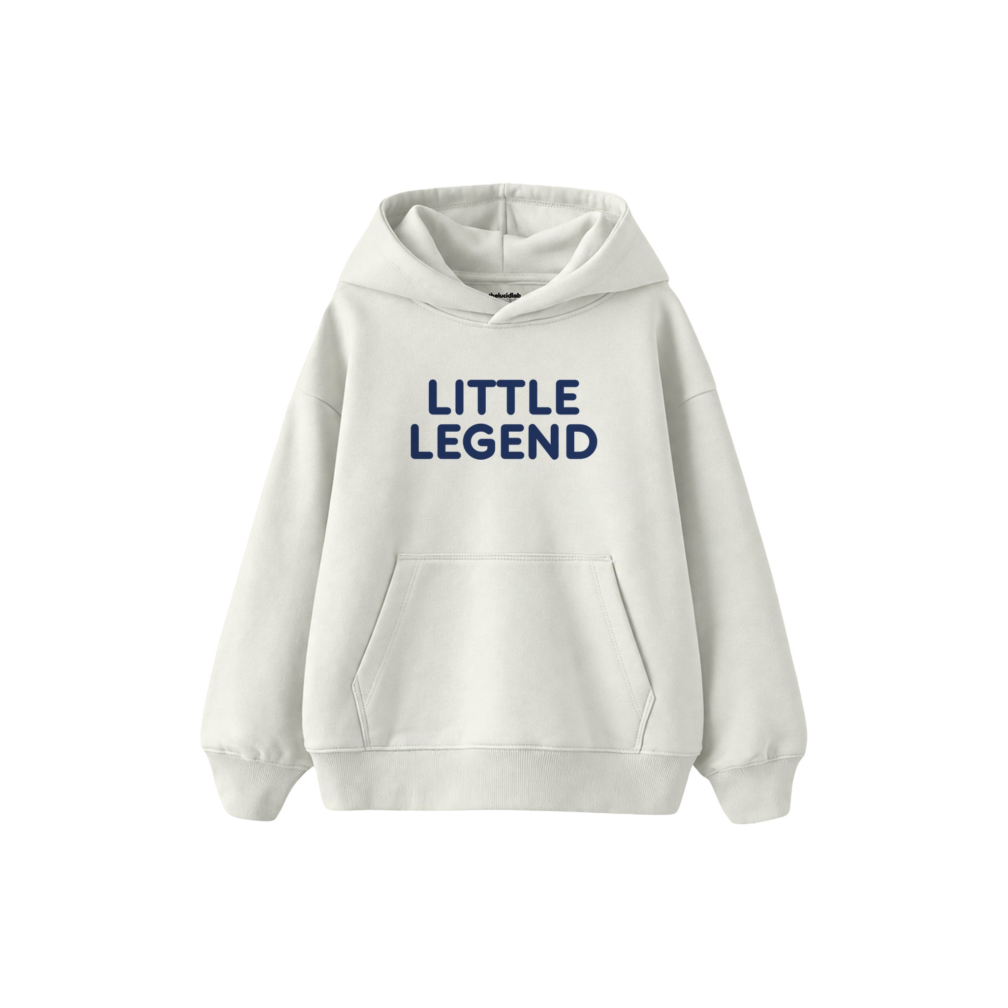 LITTLE LEGEND Çocuk Hoodie — Beyaz — ön görünüm