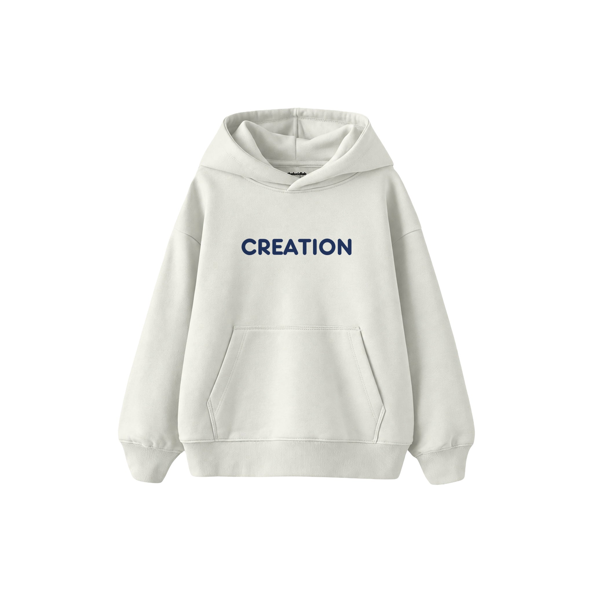 CREATION Çocuk Hoodie — Beyaz — ön görünüm