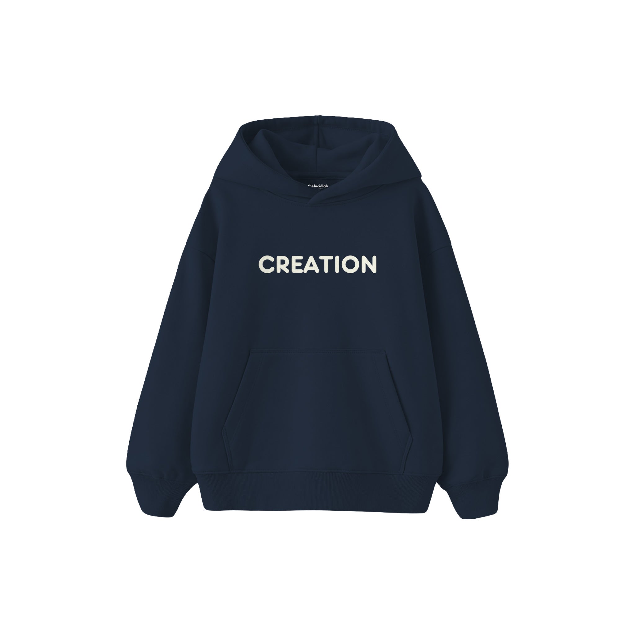 CREATION Çocuk Hoodie — Lacivert — ön görünüm