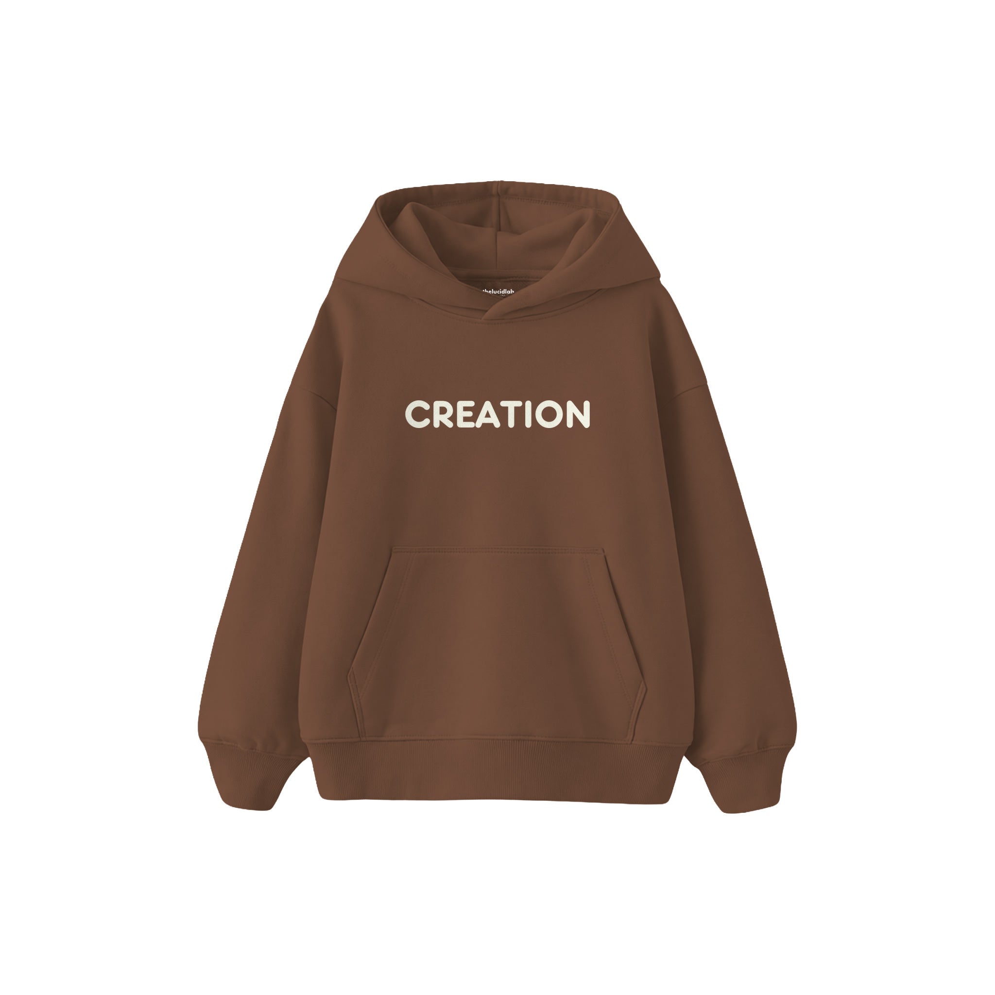 CREATION Çocuk Hoodie — Kahverengi — ön görünüm