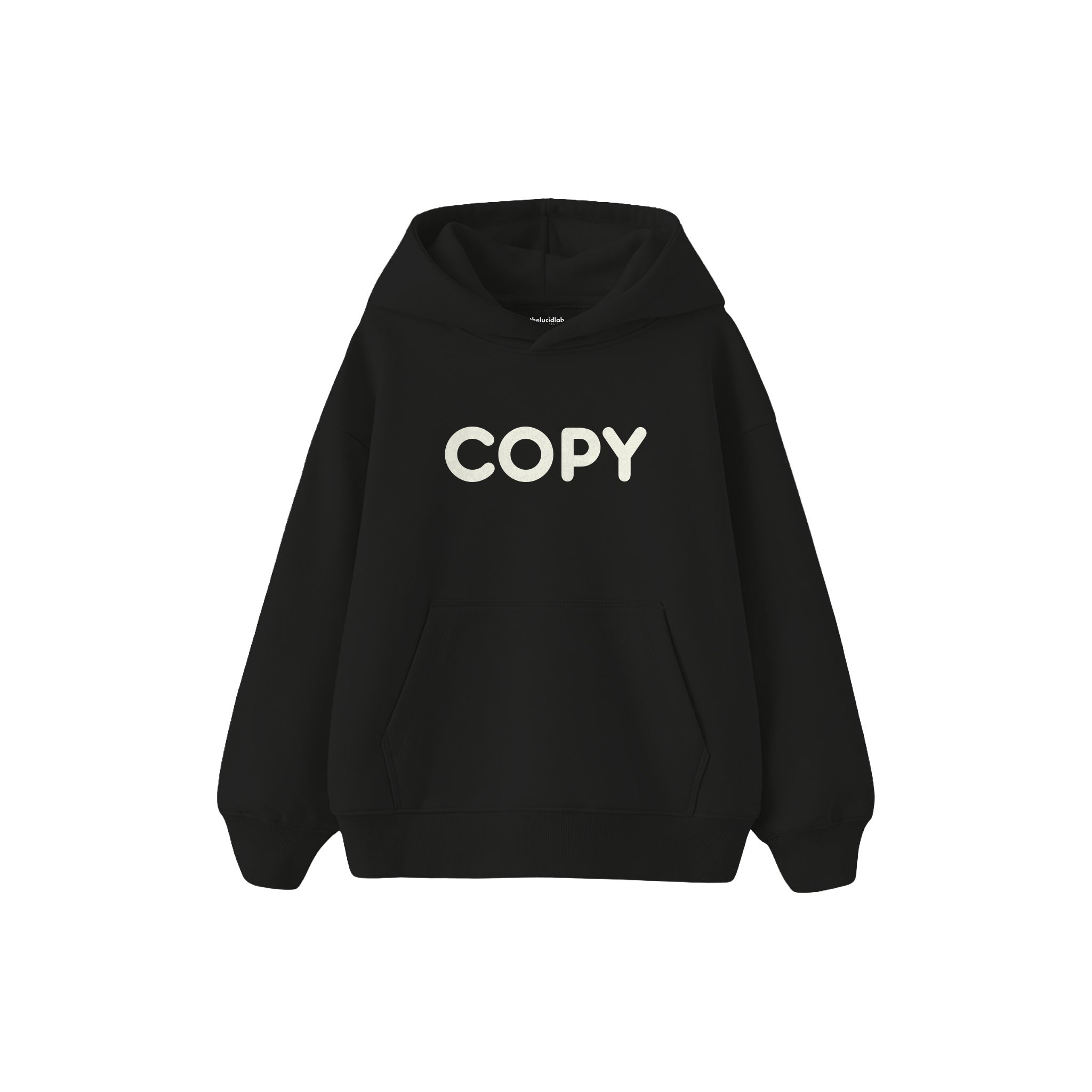 COPY Çocuk Hoodie — Siyah — ön görünüm