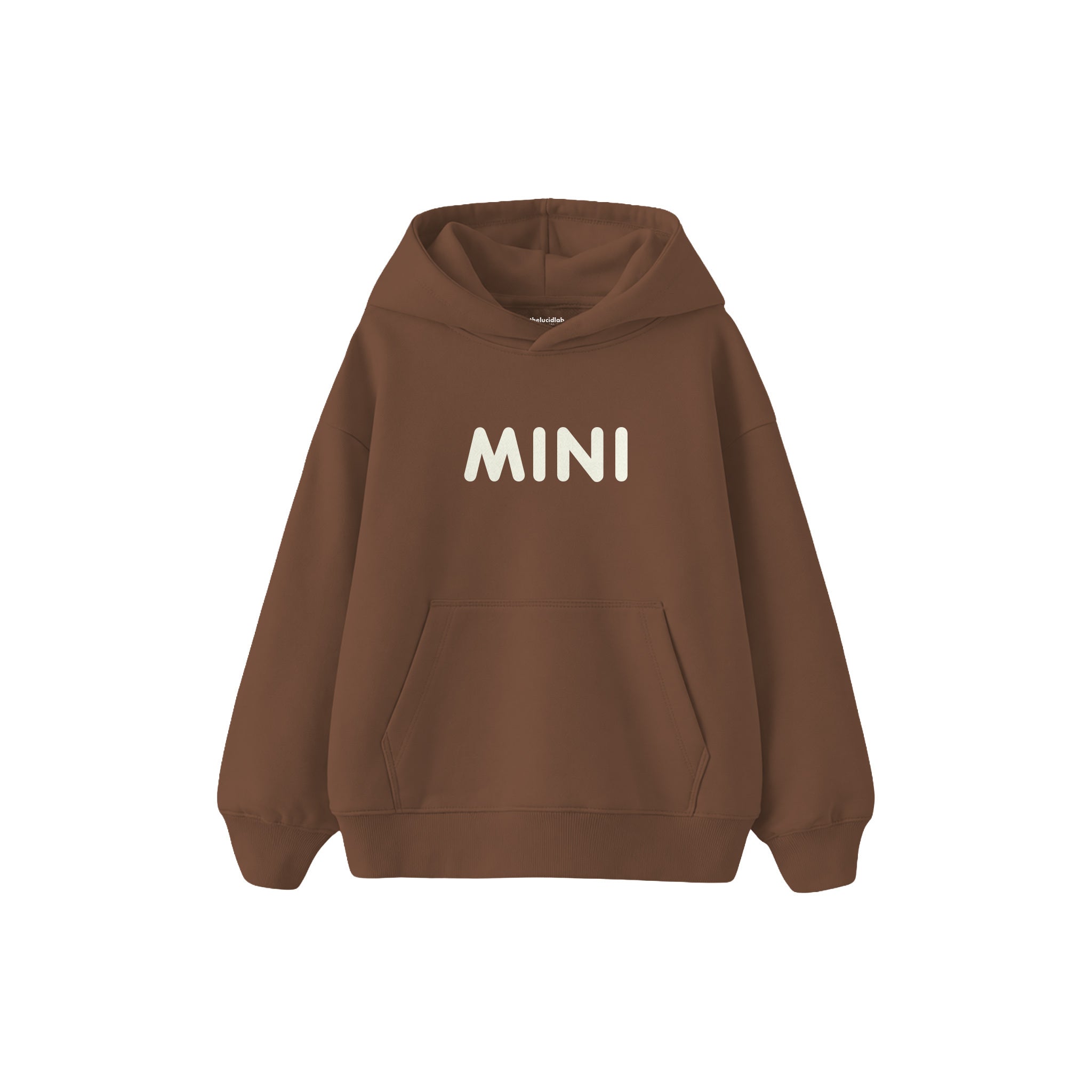 MINI Çocuk Hoodie — Kahverengi — ön görünüm