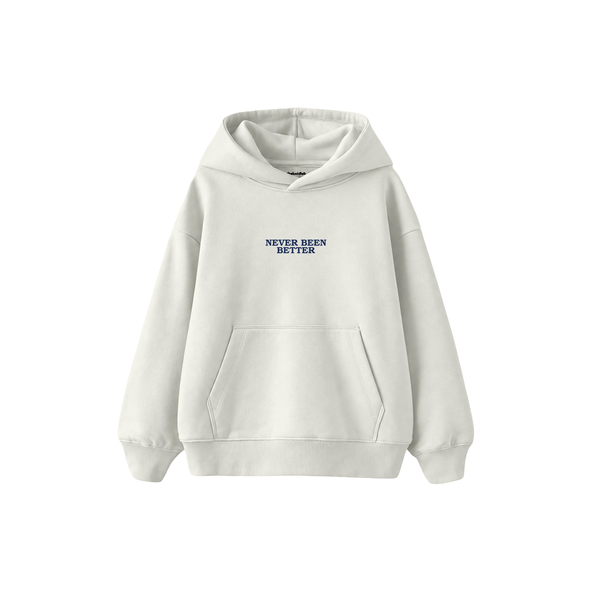 Never Been Better Çocuk Hoodie — Beyaz — ön görünüm