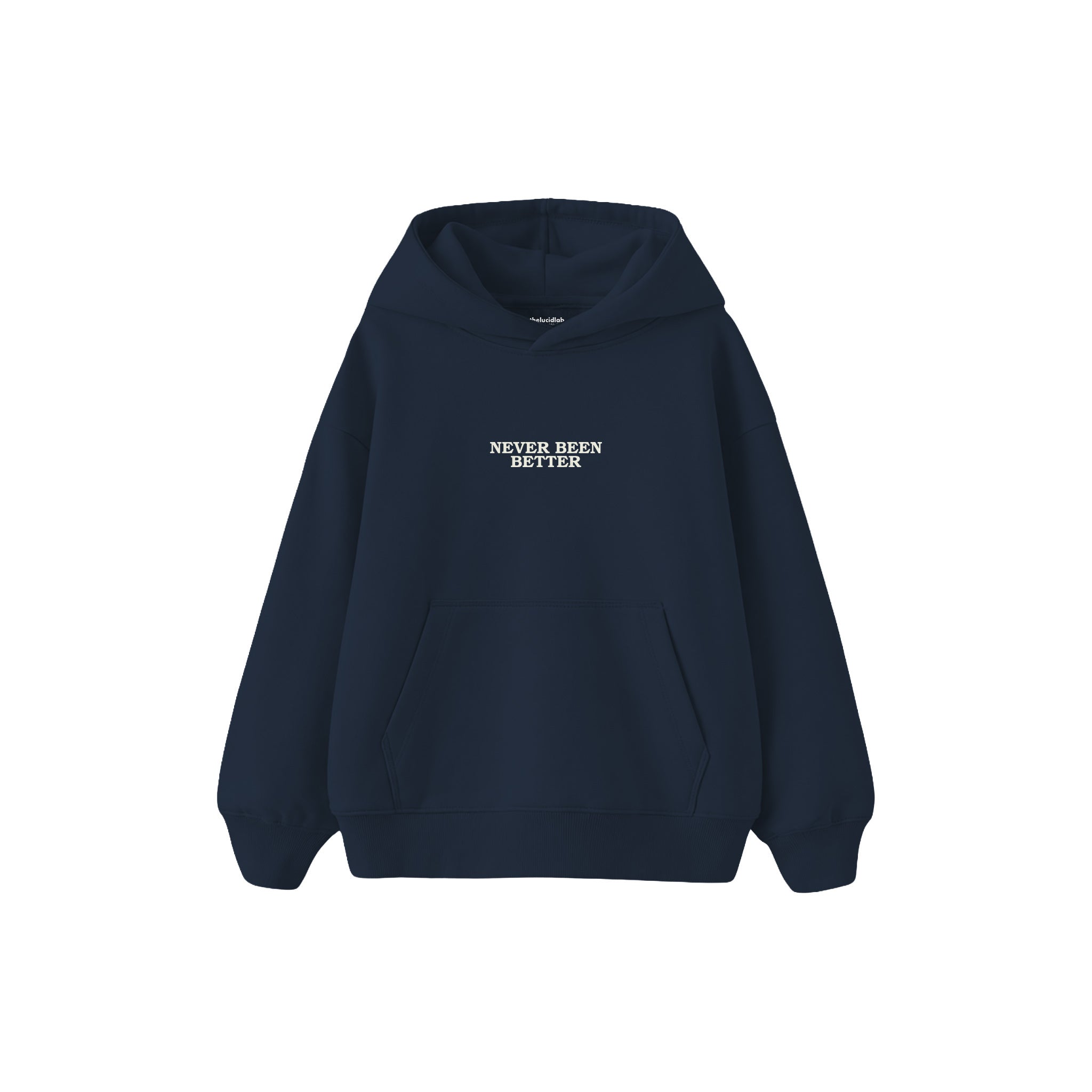 Never Been Better Çocuk Hoodie — Lacivert — ön görünüm