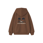 Never Been Better Çocuk Hoodie — Kahverengi — arka görünüm