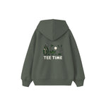 Tee Time Çocuk Hoodie — Antrasit — arka görünüm