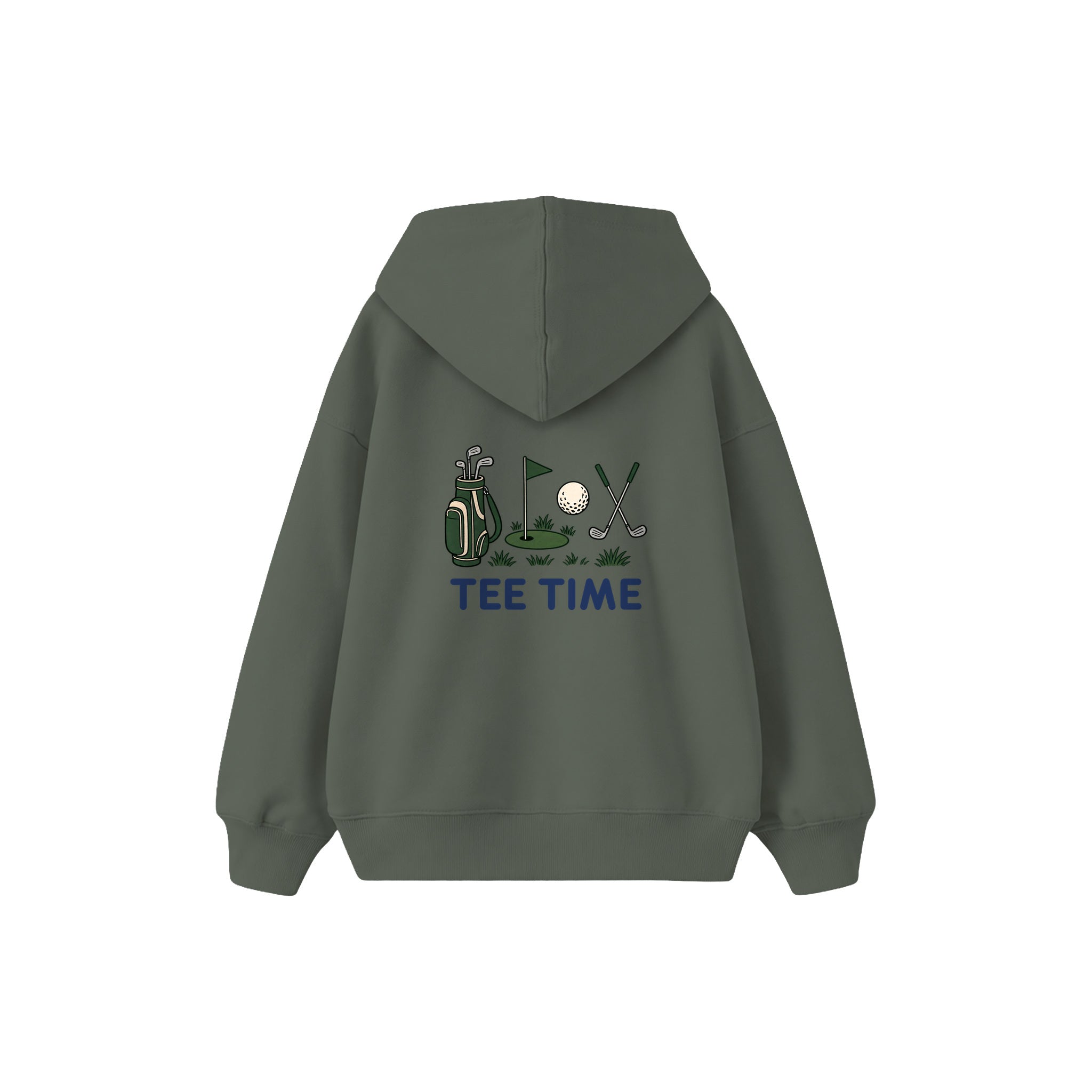 Tee Time Çocuk Hoodie — Antrasit — arka görünüm