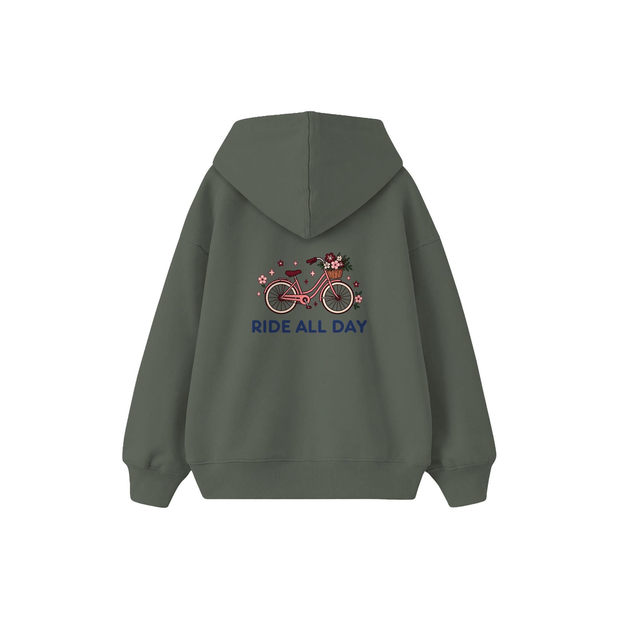 Ride All Day Çocuk Hoodie — Antrasit — arka görünüm