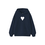 Little Heart Çocuk Hoodie — Lacivert — ön görünüm