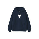 Little Heart Çocuk Hoodie — Lacivert — ön görünüm