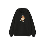Roller Bear Çocuk Hoodie — Siyah — ön görünüm