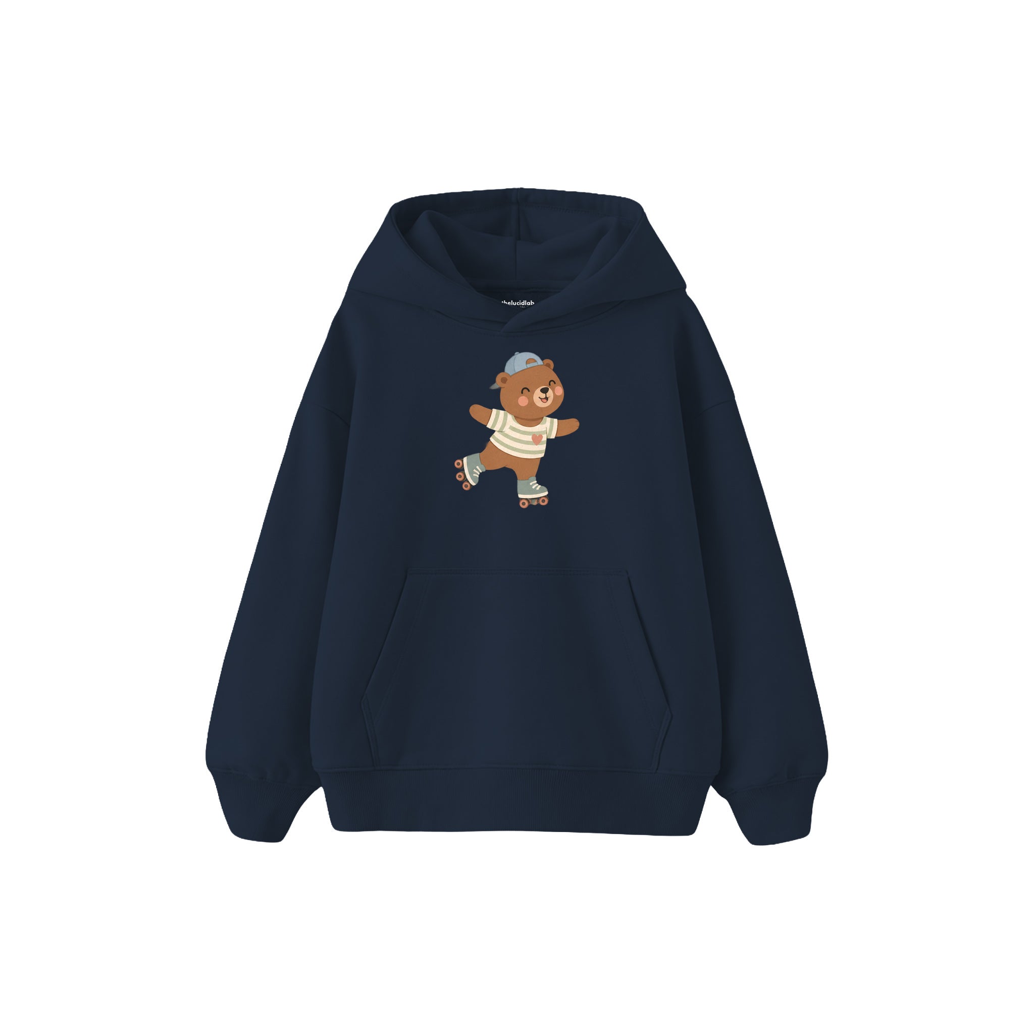 Roller Bear Çocuk Hoodie — Lacivert — ön görünüm
