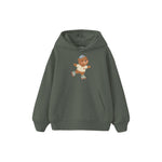 Roller Bear Çocuk Hoodie — Antrasit — ön görünüm