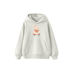 Skater Bunny Çocuk Hoodie — Beyaz — ön görünüm