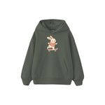 Skater Bunny Çocuk Hoodie — Antrasit — ön görünüm