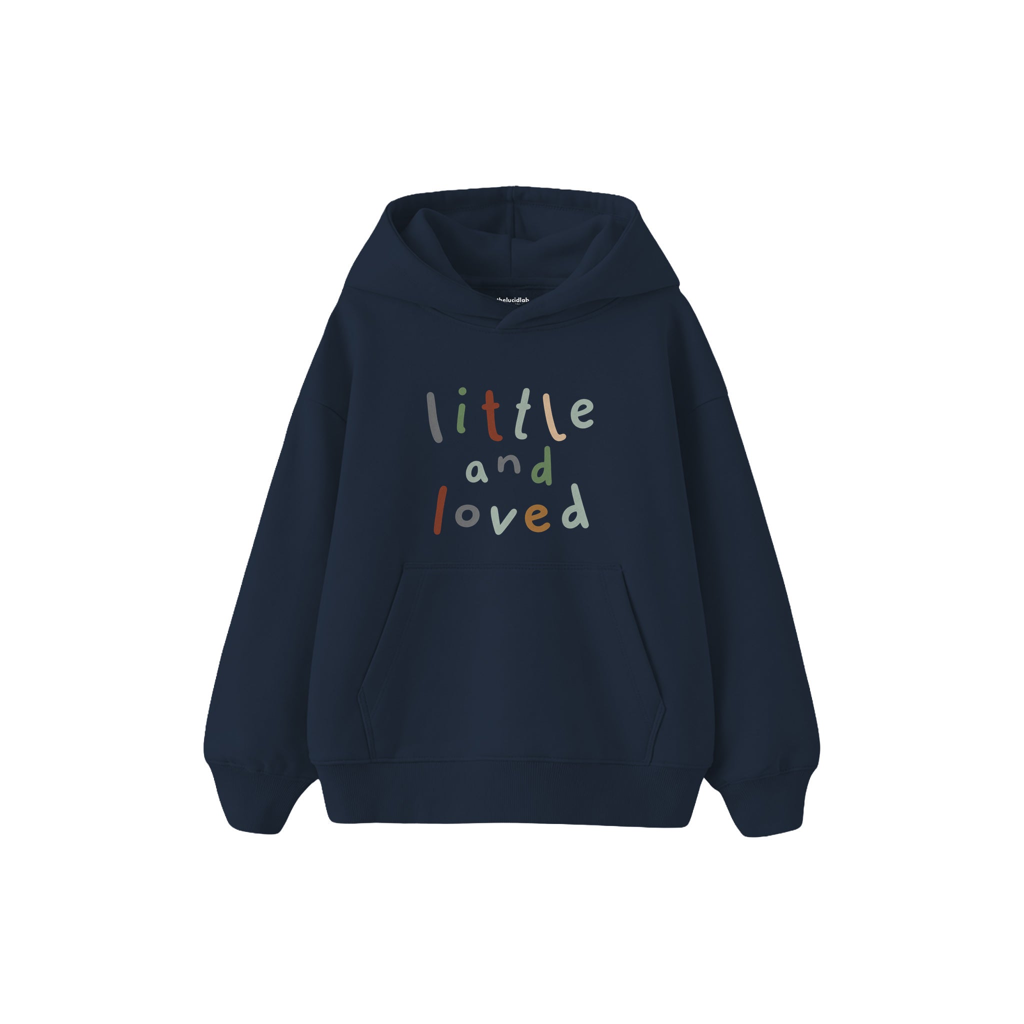 Little and Loved Çocuk Hoodie — Lacivert — ön görünüm