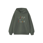Little and Loved Çocuk Hoodie — Antrasit — ön görünüm